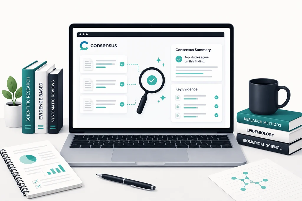 Consensus AI search tool for academic research