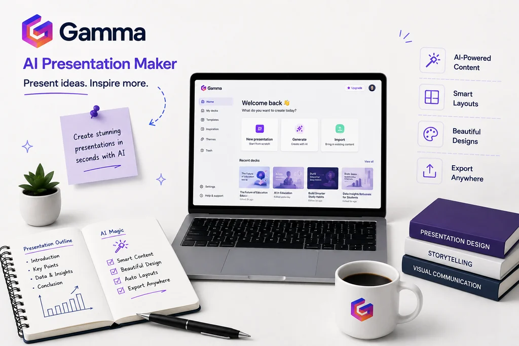 Gamma AI presentation tool for students