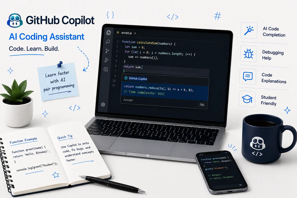GitHub Copilot AI coding assistant for students