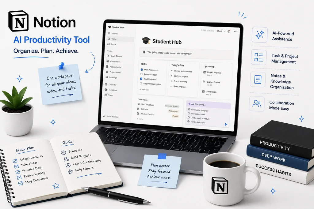 Notion AI productivity and organization tool for students