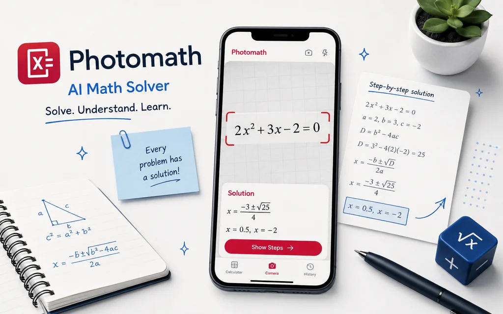 Photomath AI math solver for students