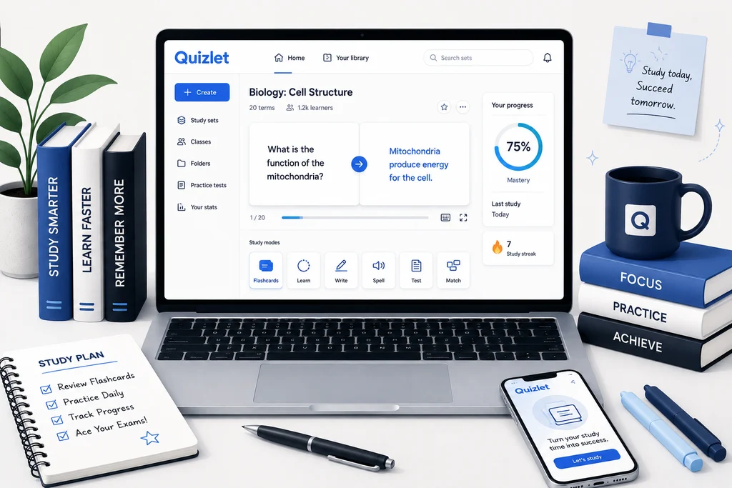 Quizlet AI flashcards and study tool for students